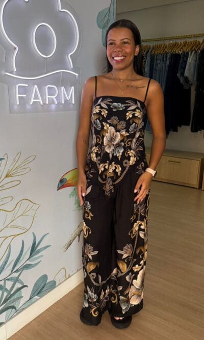 CALÇA RETA JARDIM REAL