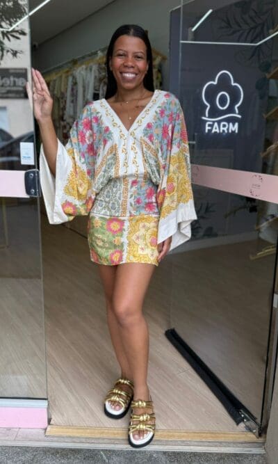 VESTIDO CURTO MG LENÇO AMALFI