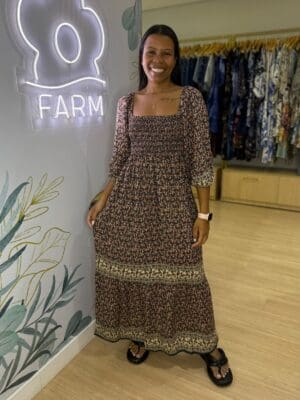 VESTIDO MIDI ESTAMPA BOURBON - Imagem 2