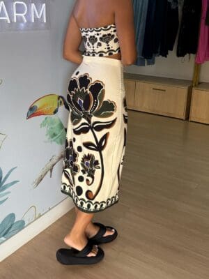 TOP RETO FLORAL ARABESQUE - Imagem 2