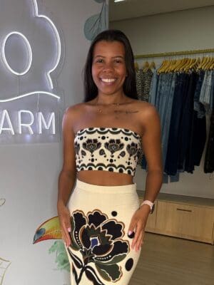 TOP RETO FLORAL ARABESQUE