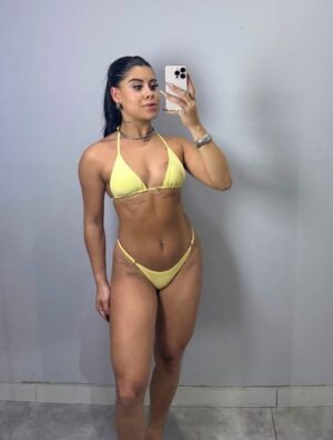 BIQUINI CORTININHA AMARELO